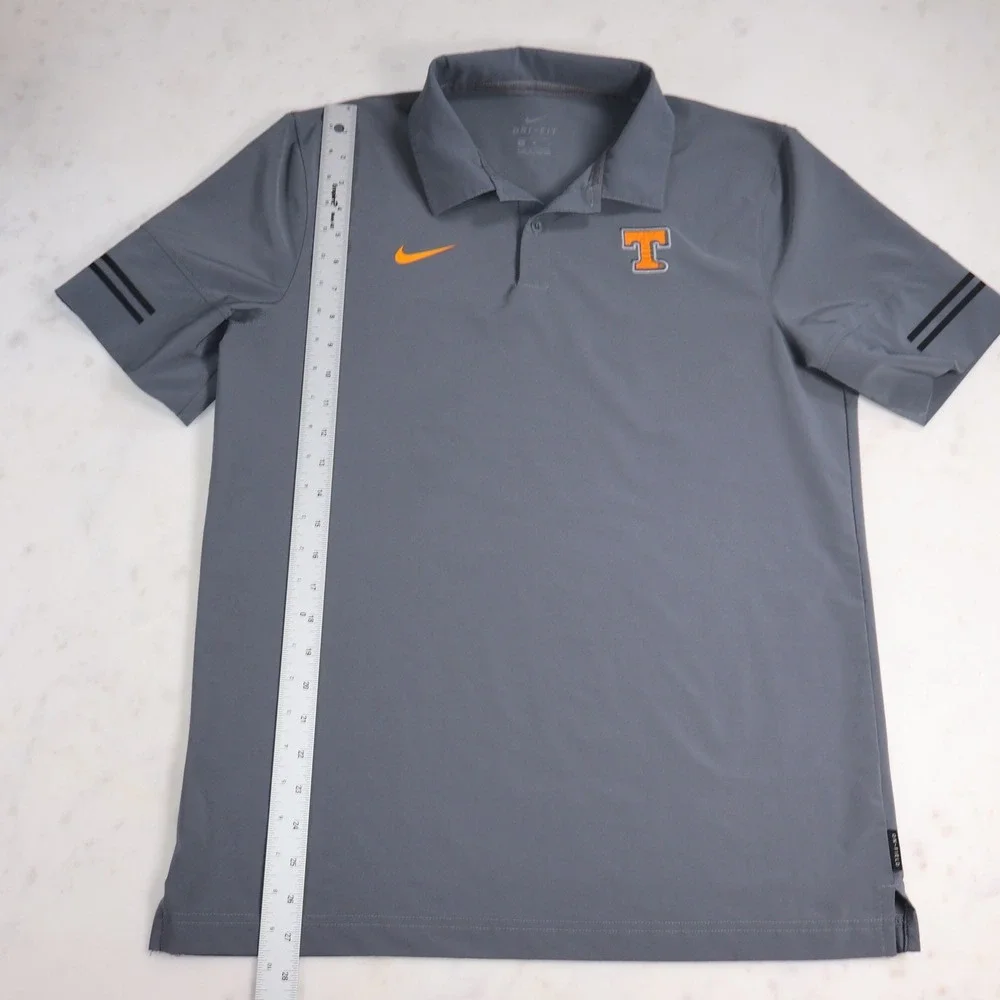 Nike Dri-FIT Tennessee Volunteers Mens Polo Shirt Grey Orange Size Medium